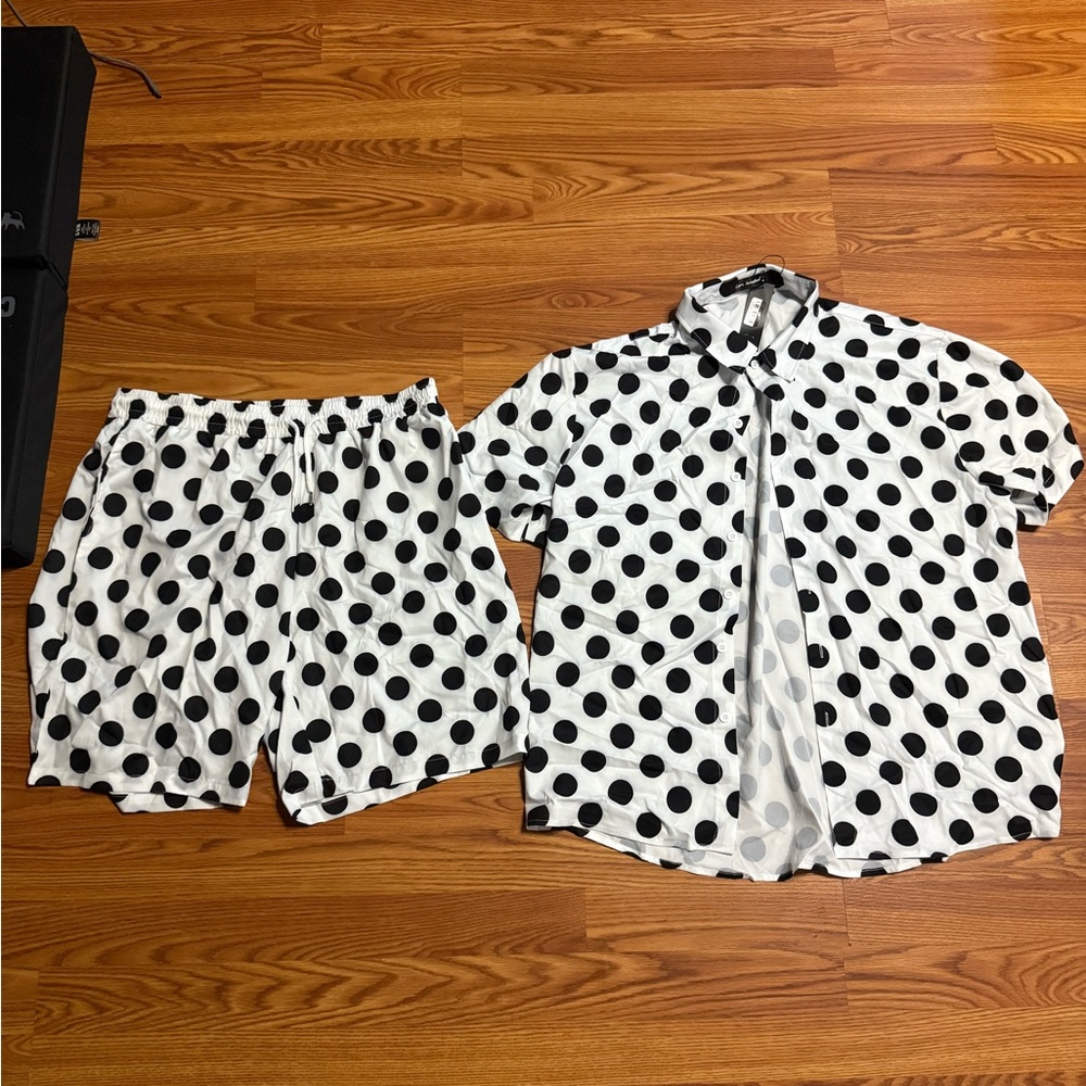 Polka Dot Set - Black and White